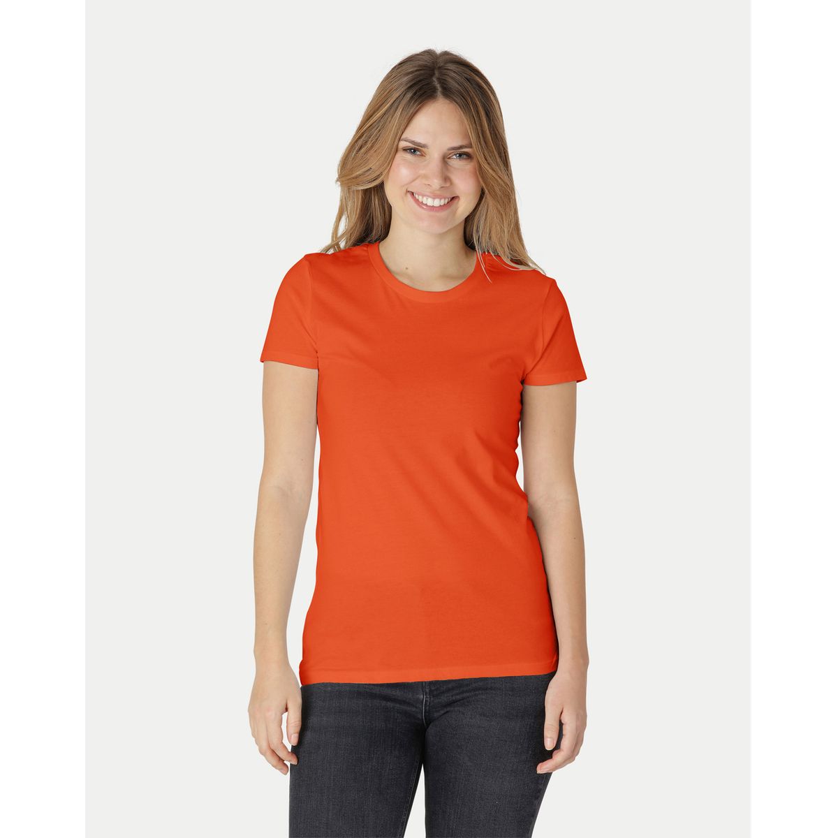 Neutral Dame Fitted T-Shirt Orange