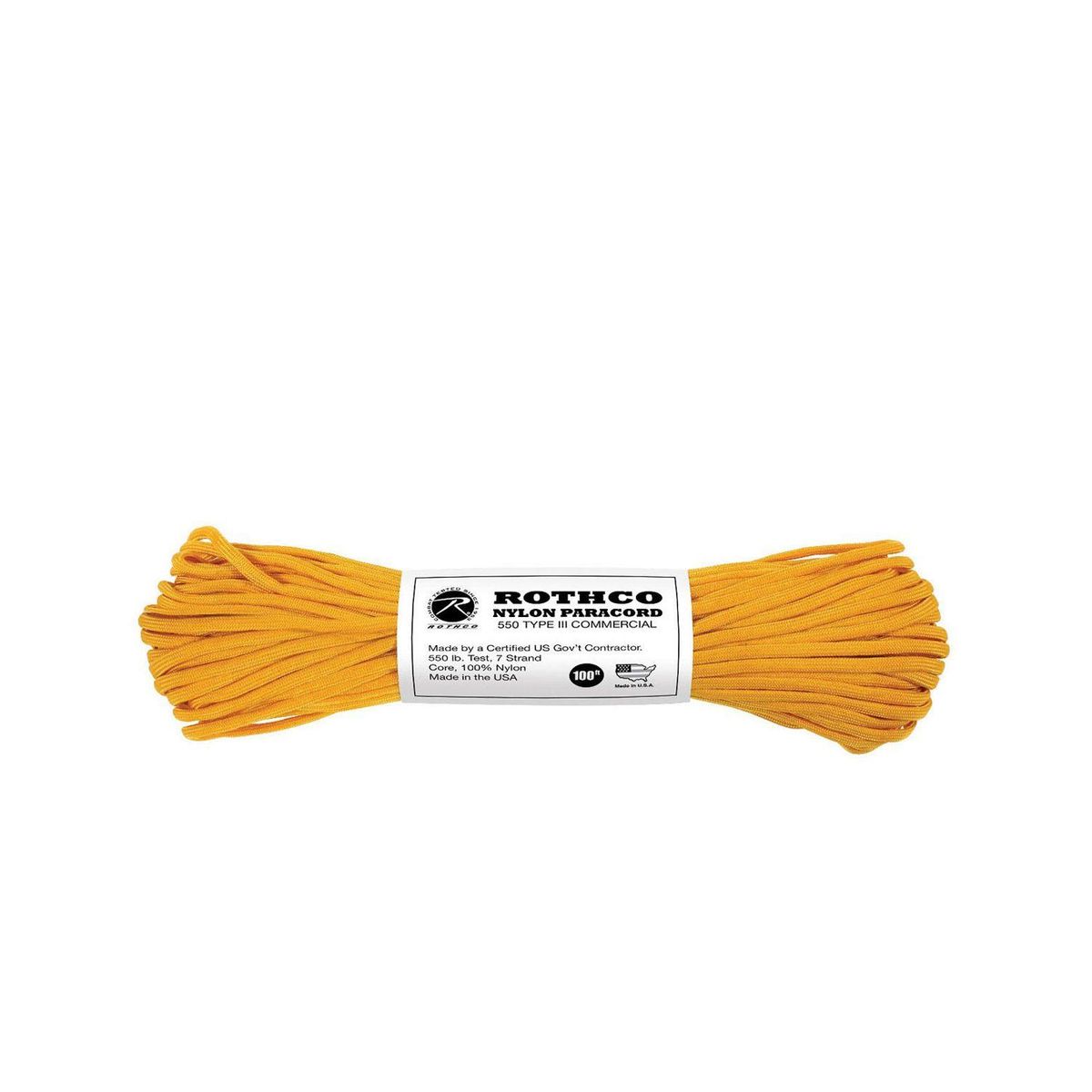 Rothco Paracord Nylon 30m Goldenrod/Gul