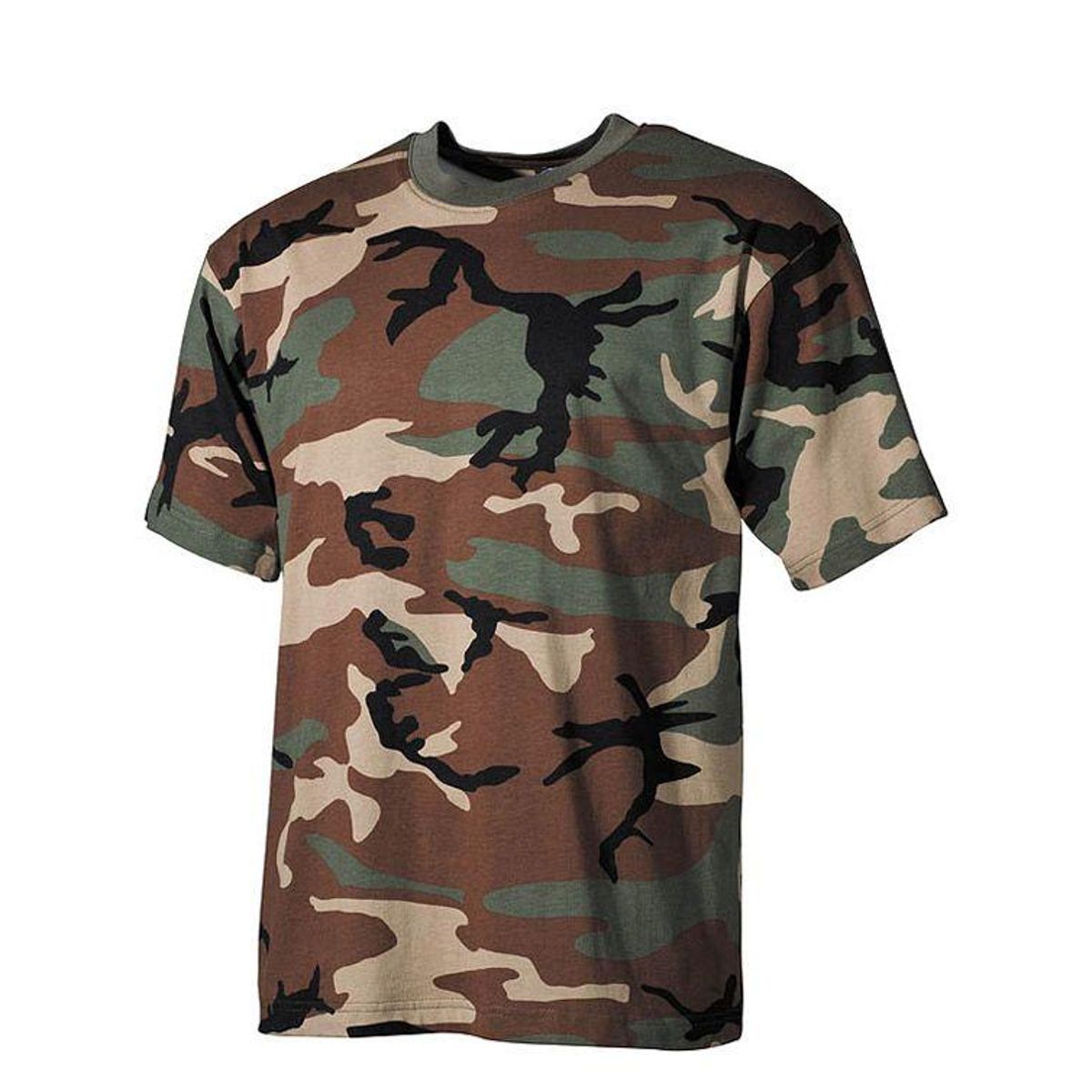 MFH Camouflage T-Shirt Børn Woodland