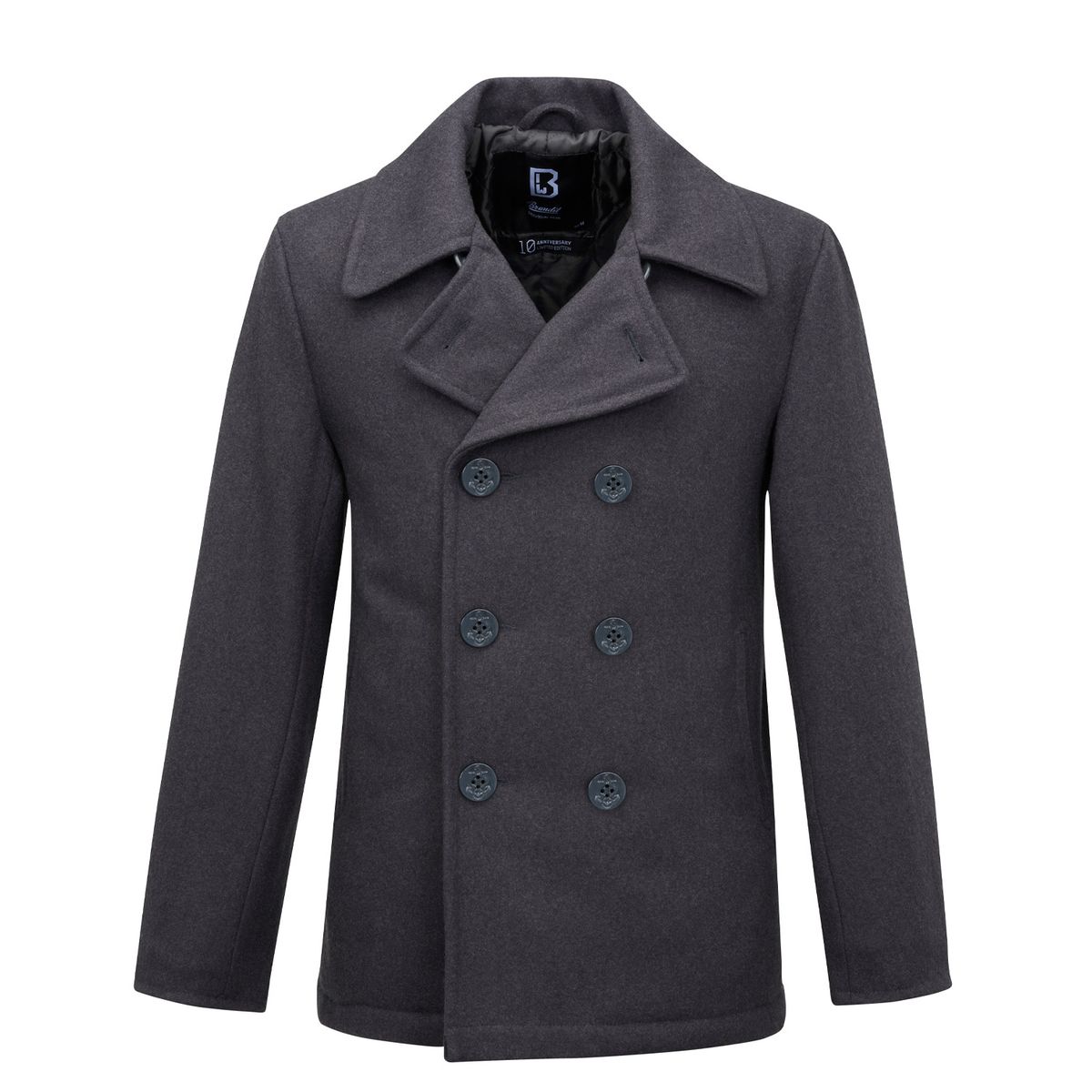 Brandit Pea Coat Skipperjakke Antracit