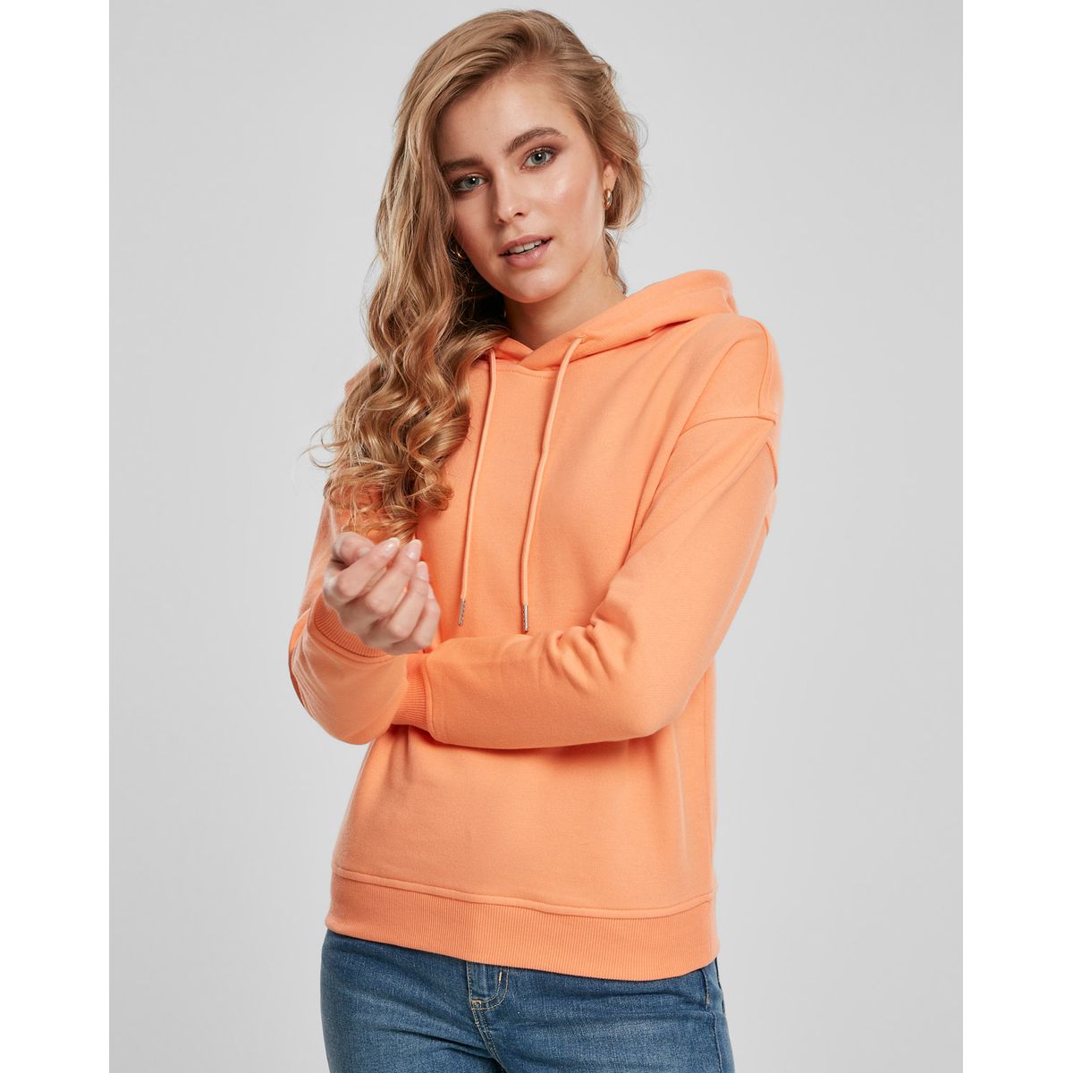 Urban Classics Dame Hoodie Papaya