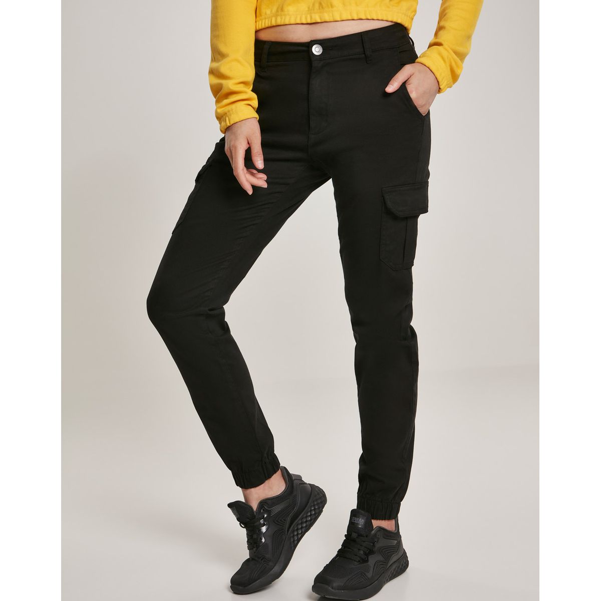 Urban Classics Dame High Waist Cargobukser