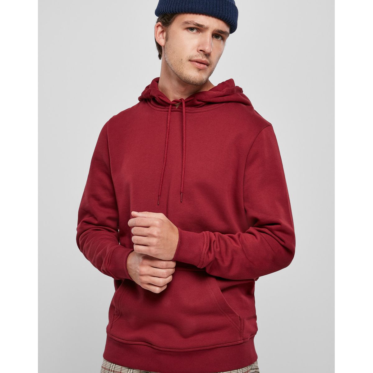 Urban Classics Organic Basic Hoody Burgundy 2XL