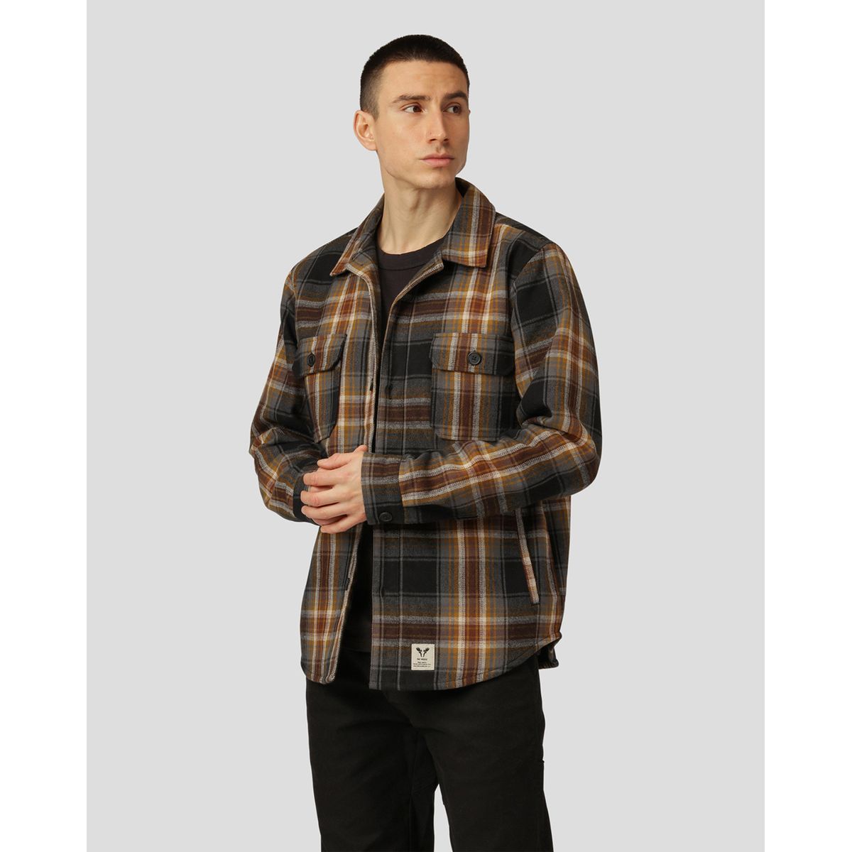 Fat Moose Ezra Quilt Overshirt Sort