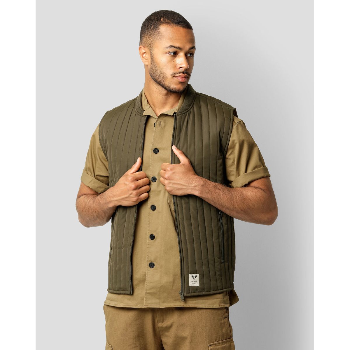 Fat Moose Lumber Recycled Vest Olive