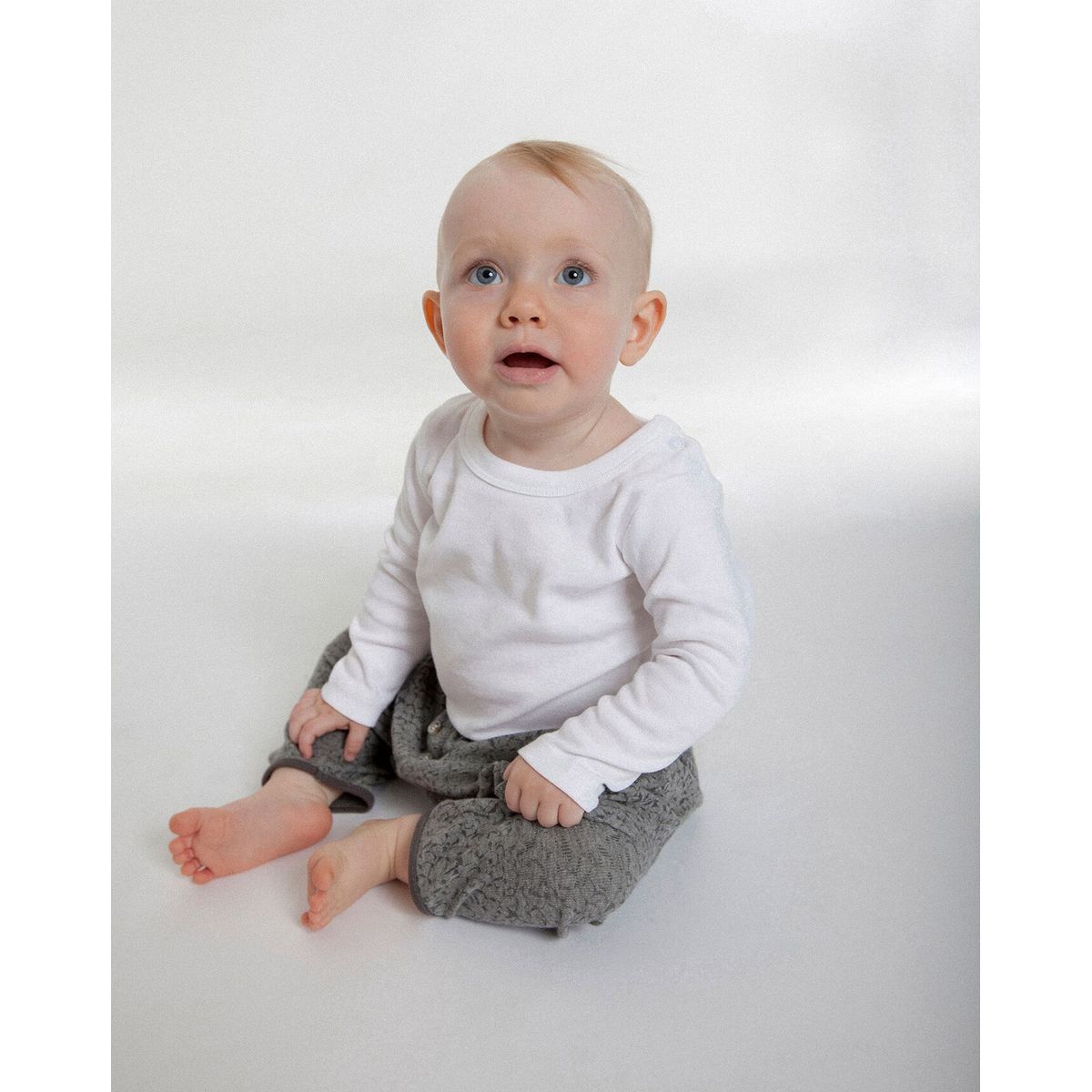 Neutral Baby Langærmet T-Shirt Hvid