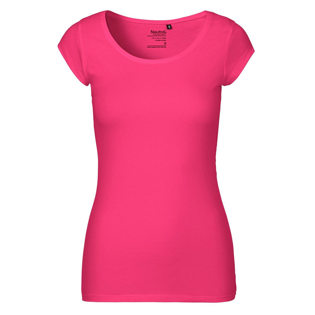 Neutral Dame Round neck Kortærmet T-Shirt Pink