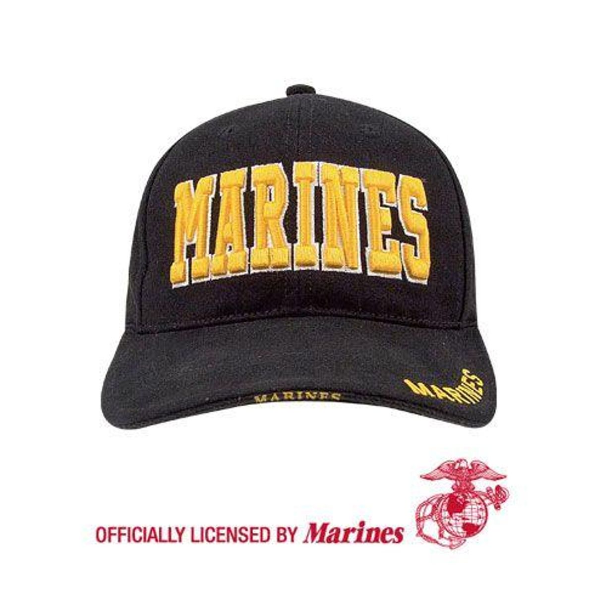 Rothco USMC Baseball Cap Sort / guld Marines