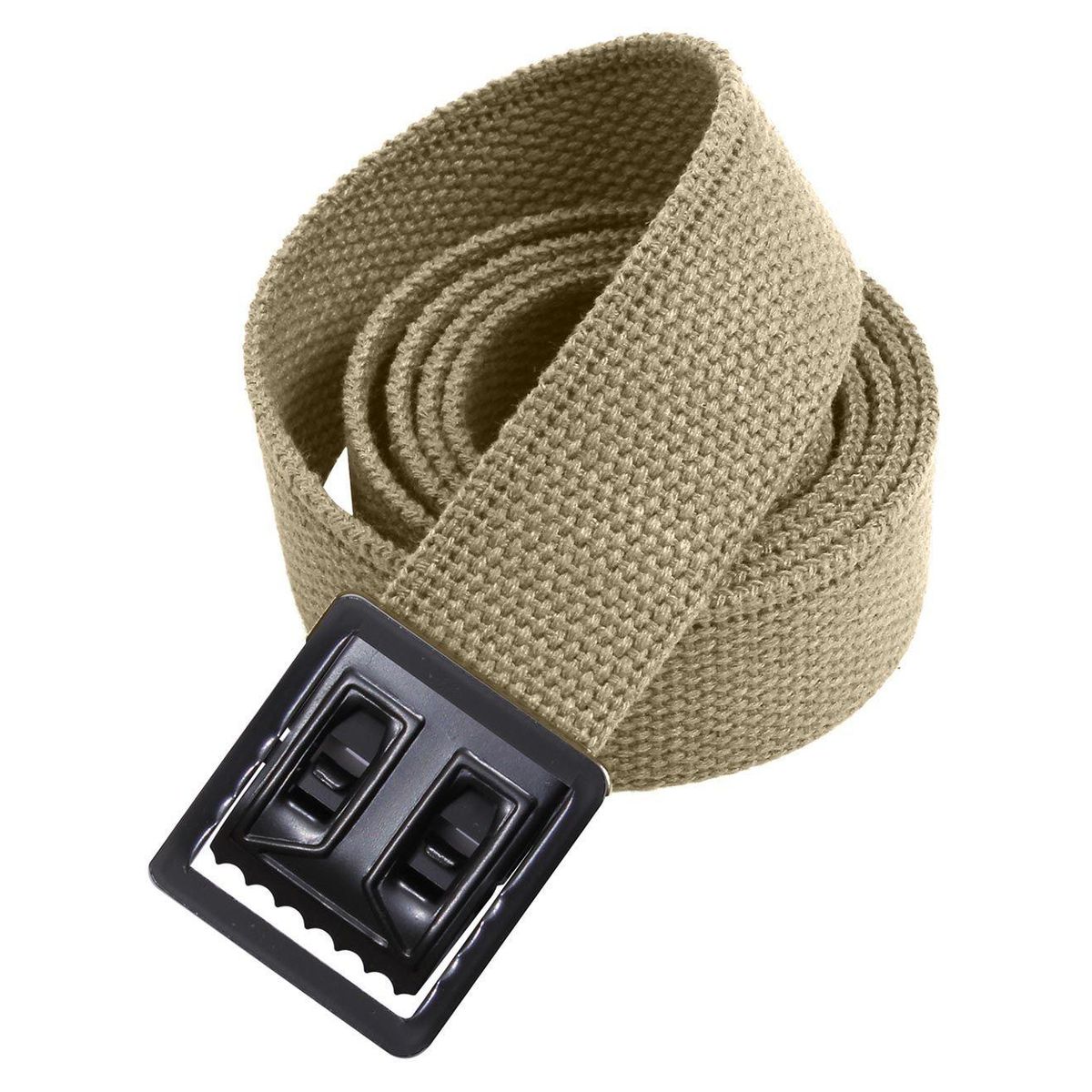 Rothco Robust Army Webbing Bælte Khaki / Sort