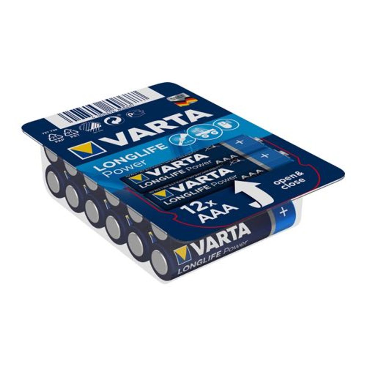 Varta - AAA - 12 stk - Alkaline Longlife Power (1.5V)