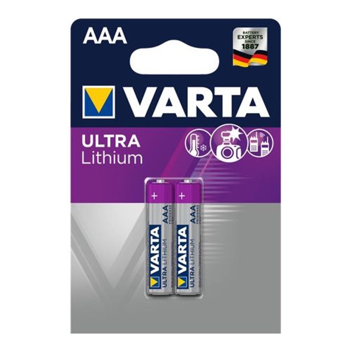 Varta - AAA - 2 stk - Alkaline Ultra Lithium (1.5V)