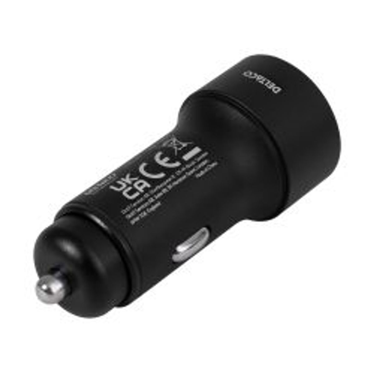 Deltaco Usb Car Charger 1x Usbc Pd 18 W 1x Usba 18 W 36 W Black - Billader