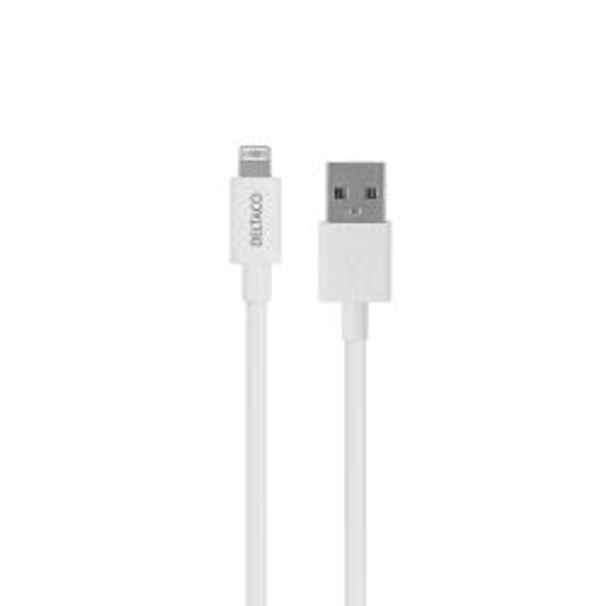 Deltaco Usb-a - Lightning Cable, 1m, White - Ledning