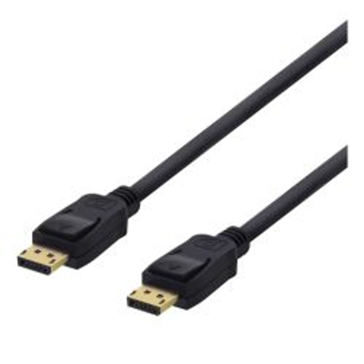 Deltaco Displayport Cable, 0,5m, 4k Uhd, Dp 1.2, Black - Ledning