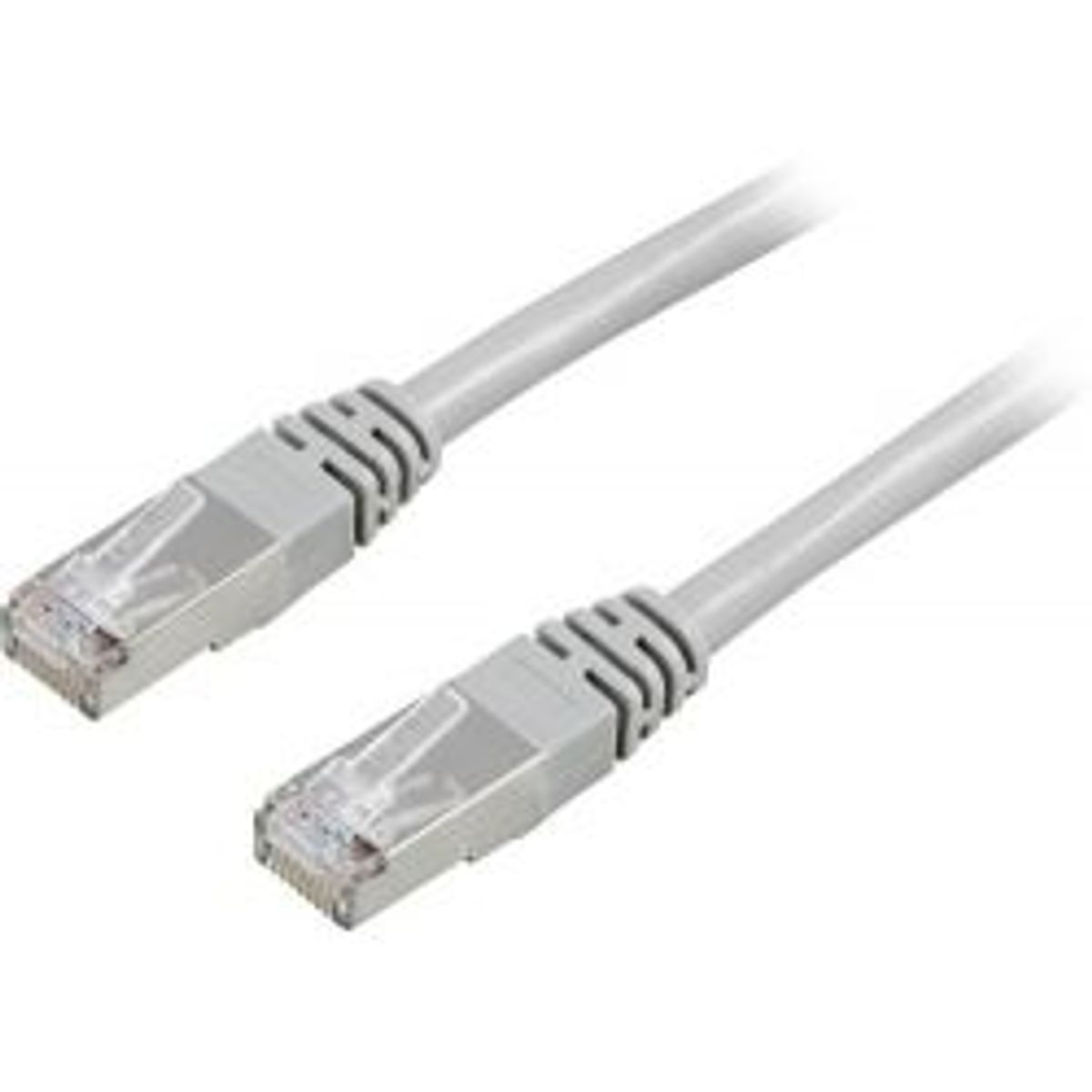 Deltaco F/utp Cat5e Patch Cable, 1m, 100mhz, Grey - Ledning