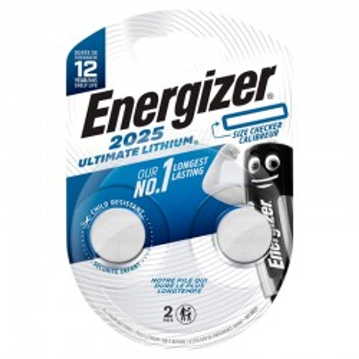 Energizer Ultimate Lithium CR2025 2 pack - Batteri