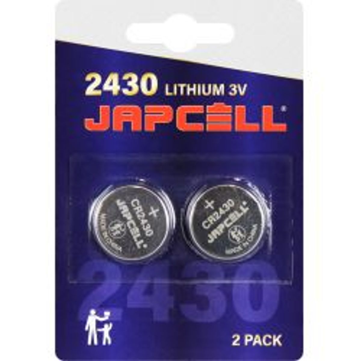 JAPCELL Lithium CR2430 Batteries - 2 pcs. pack - Batteri