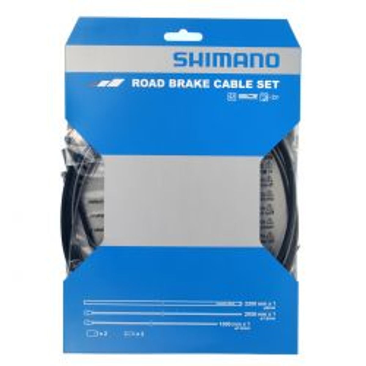 Shimano Bremsekabelsæt Racer Rustfri Sort - Cykelreservedele