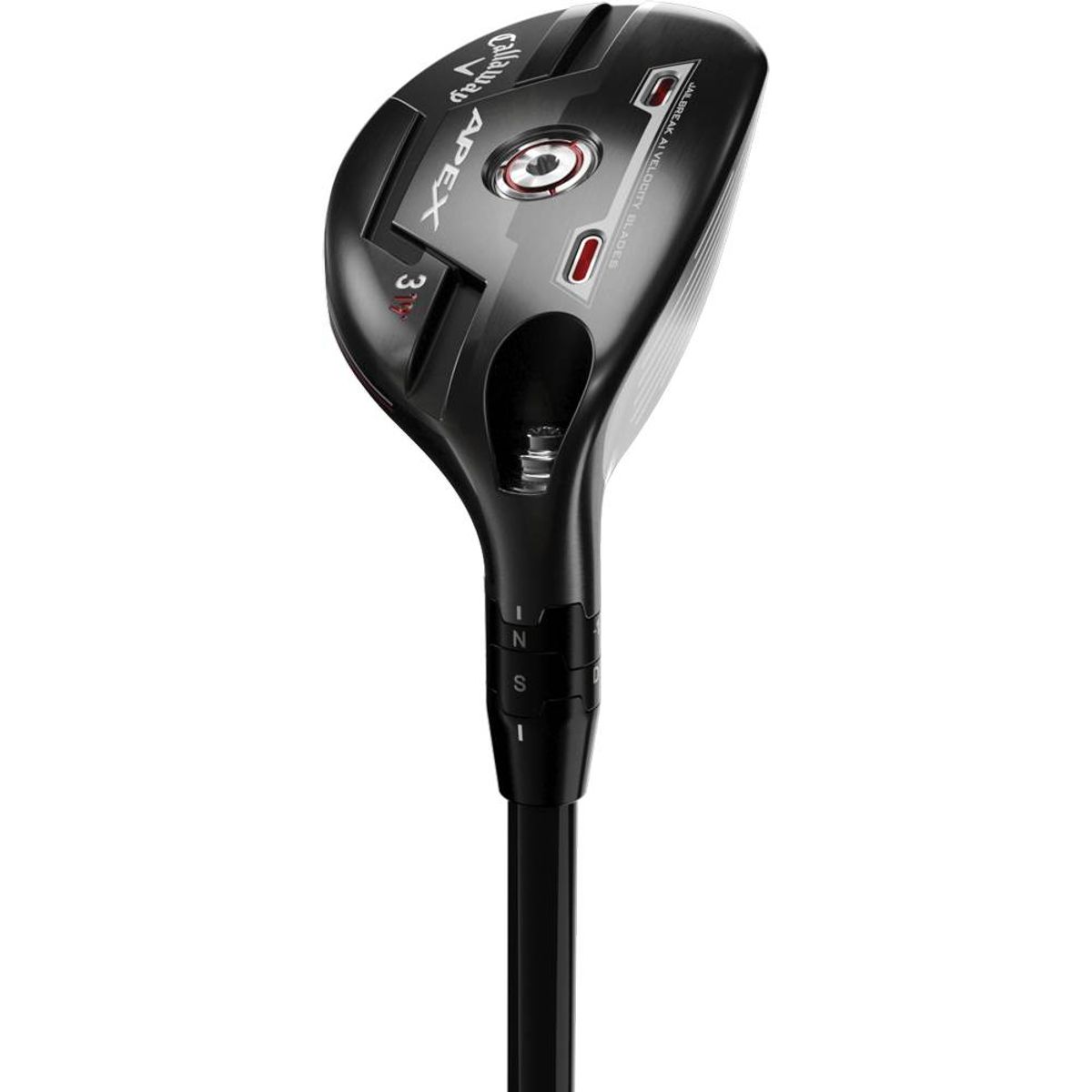 Callaway Apex 21 Herre Hybridkølle - Sort - Venstre - 21.0° (4 Kølle) - UST Mamiya Recoil DART 75 Stiff F4 Grafit