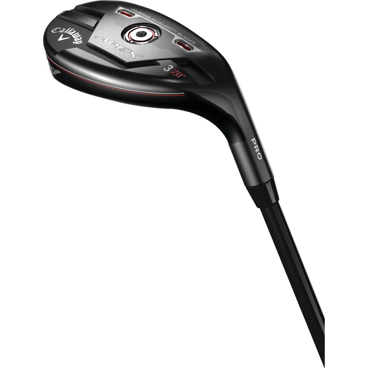 Callaway Apex Pro 21 Herre Hybridkølle - Sort - Venstre - 20.0° (3 Kølle) - Mitsubishi Chemical MMT 80 Stiff Grafit