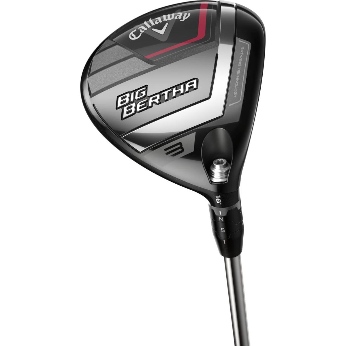 Callaway Big Bertha (2023) Herre Fairwaykølle - Sort - Højre - 19.0° (5 Kølle) - Callaway RCH 55 Stiff Grafit