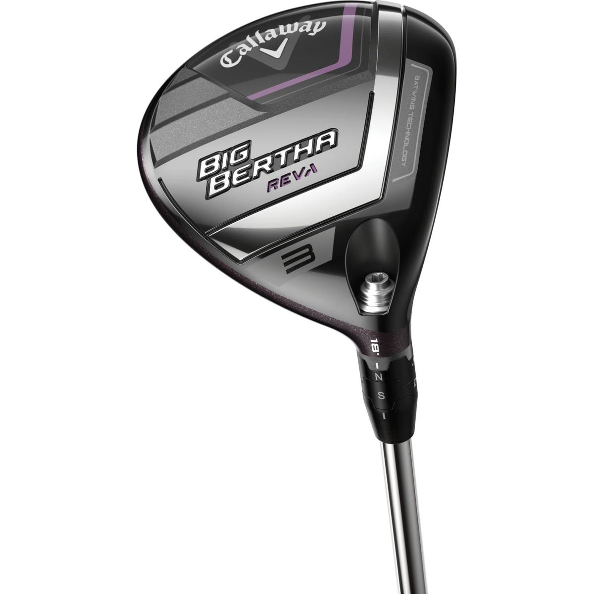 Callaway Big Bertha Reva (2023) Dame Fairwaykølle - Lilla - Højre - 27.0° (9 Kølle) - Callaway RCH 40 Dame Grafit