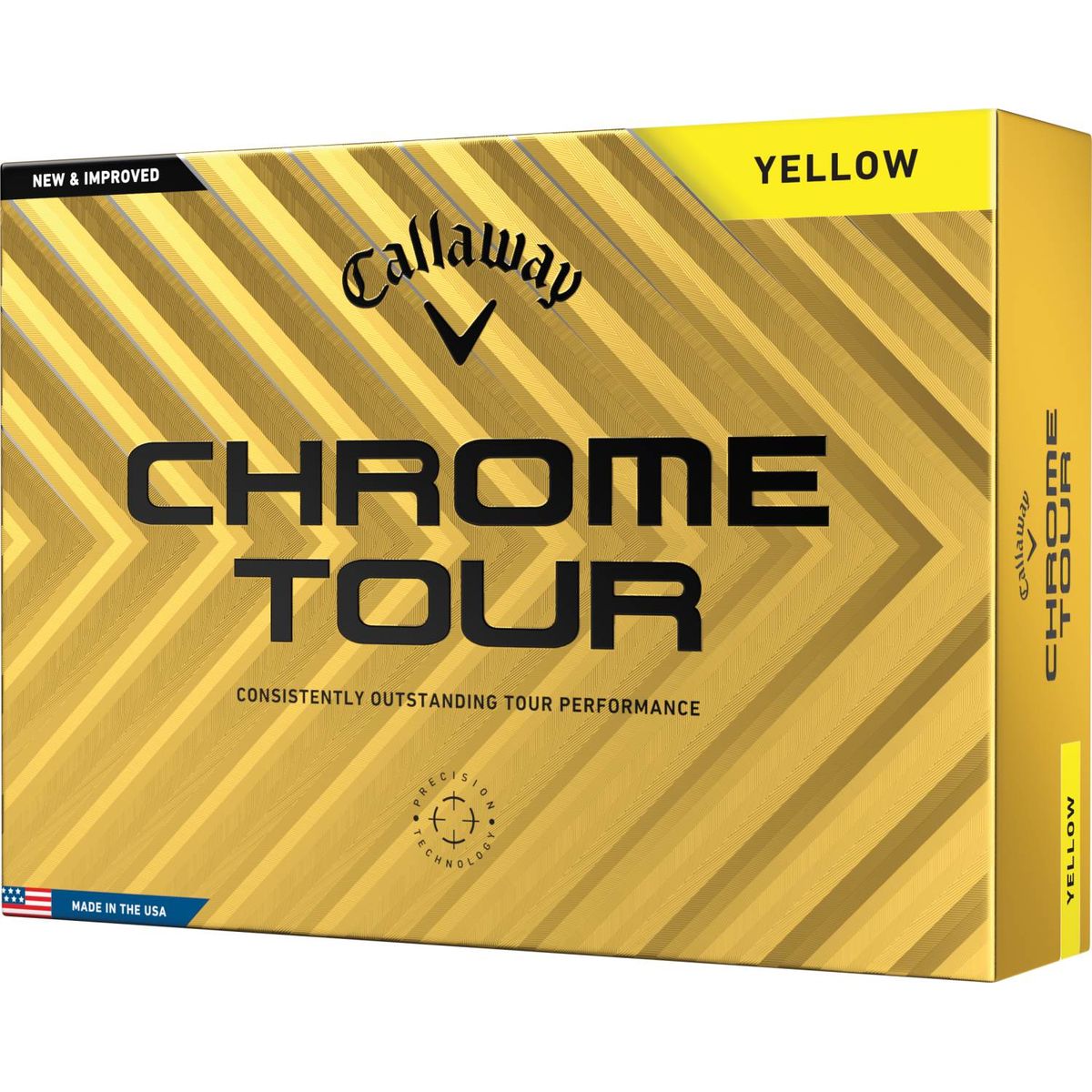 Callaway Chrome Tour (2024) Golfbolde - Yellow