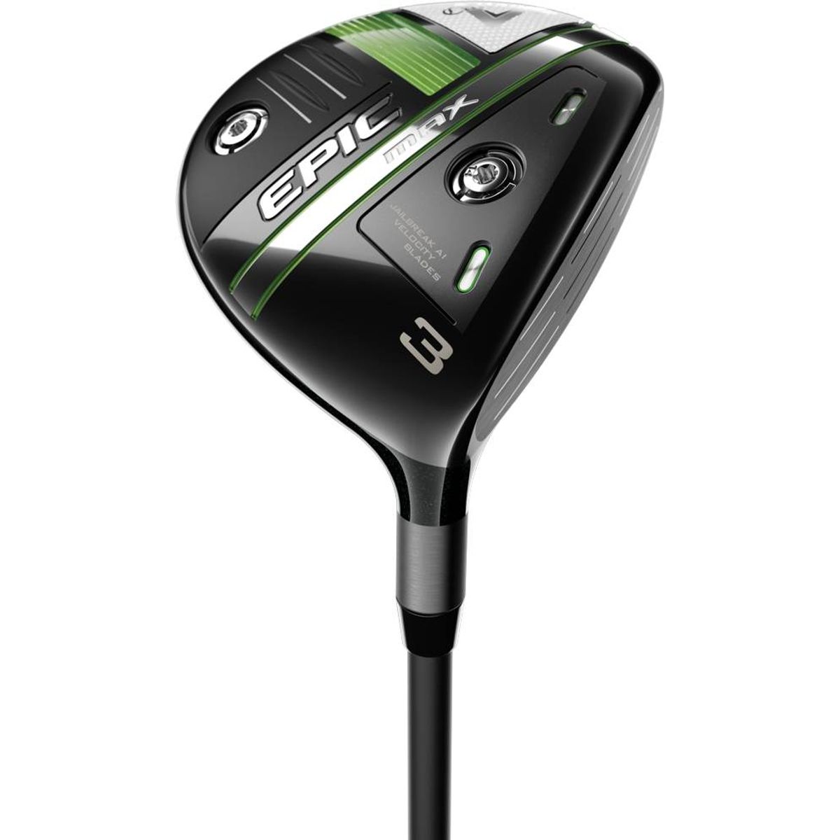 Callaway Epic Max Herre Fairwaykølle - Sort - Højre - 18.0° (5 Kølle) - True Temper Project X - HZRDUS Smoke IM10 60 Stiff 6.0 Grafit