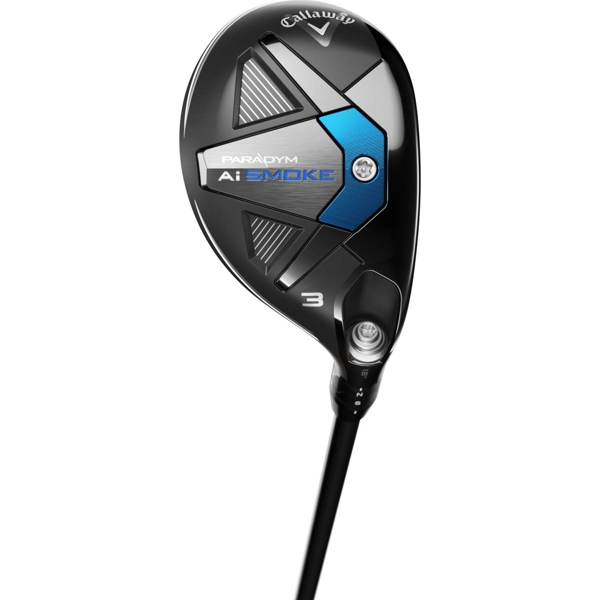 Callaway Paradym Ai Smoke Herre Hybridkølle - Sort - Højre - 24.0° (5 Kølle) - True Temper Project X Cypher 2.0 70 (2024) Stiff 6.0 Grafit