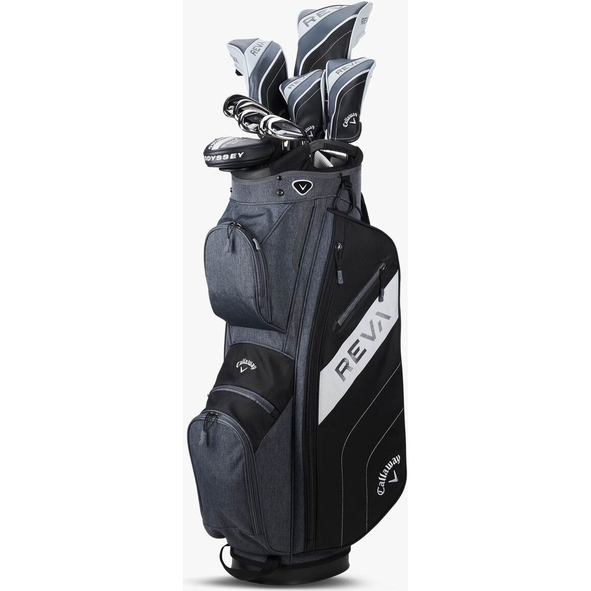 Callaway Reva (2024) Dame Golfsæt - Black - Højre - DR, 5W, 6H, 7, 9, SW, Putter - Callaway Reva Dame Grafit