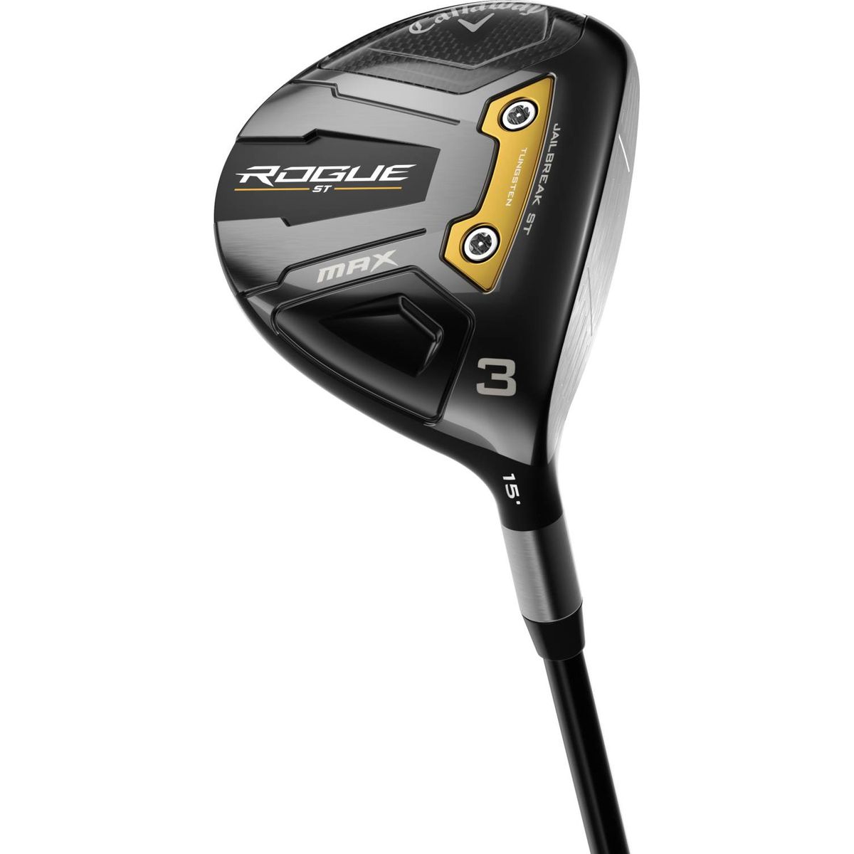 Callaway Rogue ST Max Dame Fairwaykølle - Sort - Højre - 21.0° (7 Kølle) - True Temper Project X - Cypher Black 40 Dame 4.0 Grafit