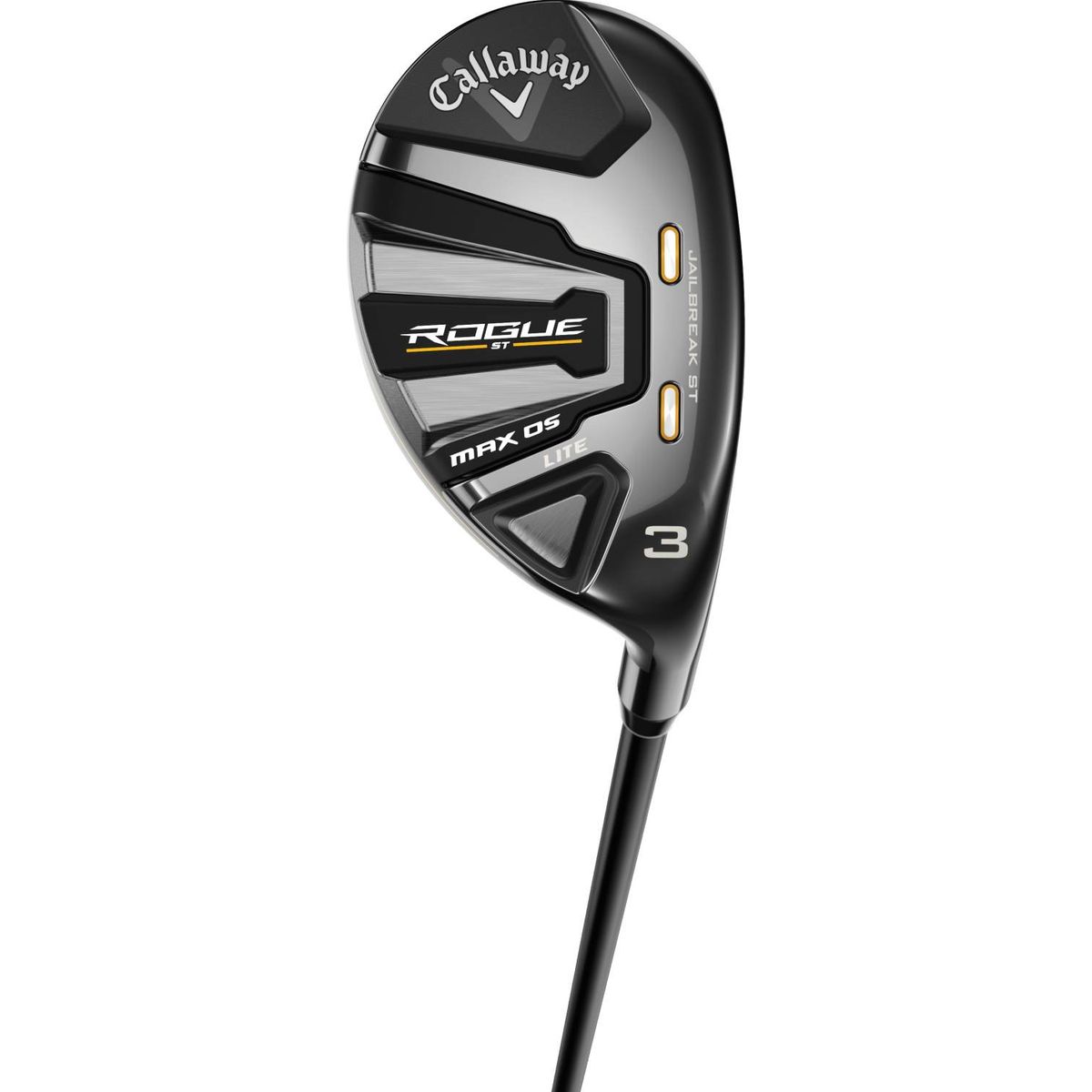 Callaway Rogue ST Max OS Lite Dame Hybridkølle - Sort - Højre - 30.0° (6 Kølle) - True Temper Project X - Cypher Black 40 Light 5.0 Grafit