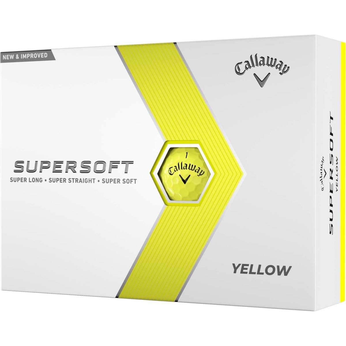 Callaway Supersoft (2023) Logobolde - Gul