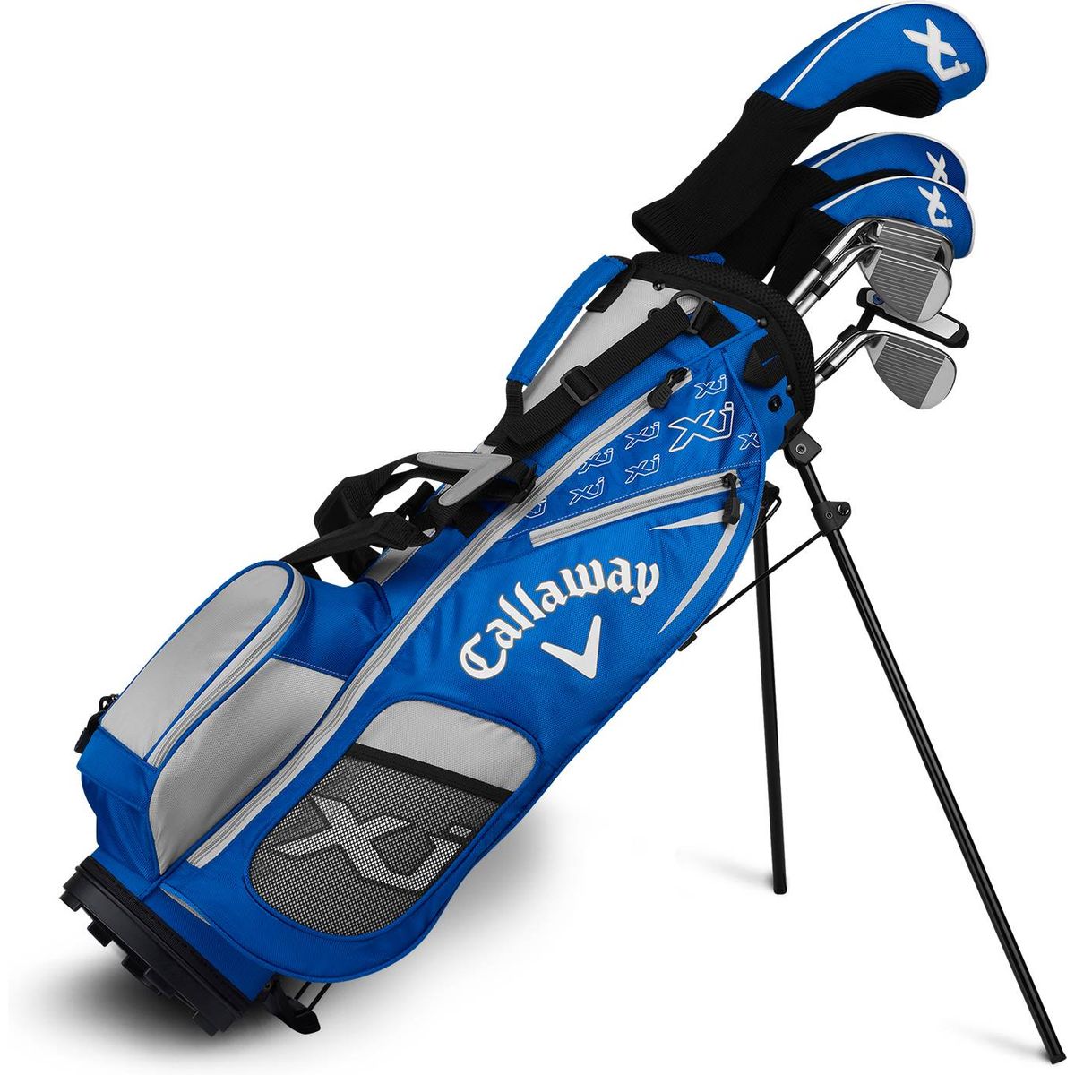 Callaway XJ Junior Golfsæt - Blue - Højre - DR, FW, 7-9, SW, Putter - Callaway Standard Junior Grafit