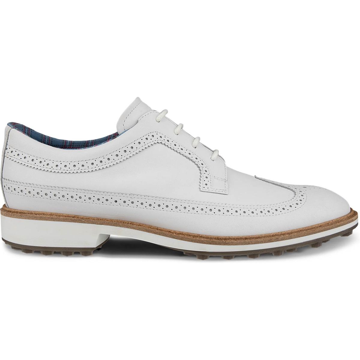 Ecco Classic Hybrid (Kiltie Version) Vandtætte Herre Golfsko Uden Spikes - White - Str. 39 Normal