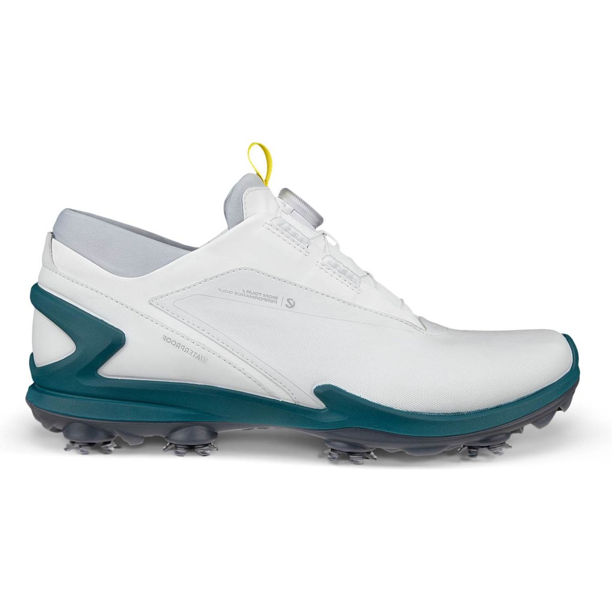 Ecco Biom Tour BOA Vandtætte Herre Golfsko Med Spikes - White - Str. 48 Normal