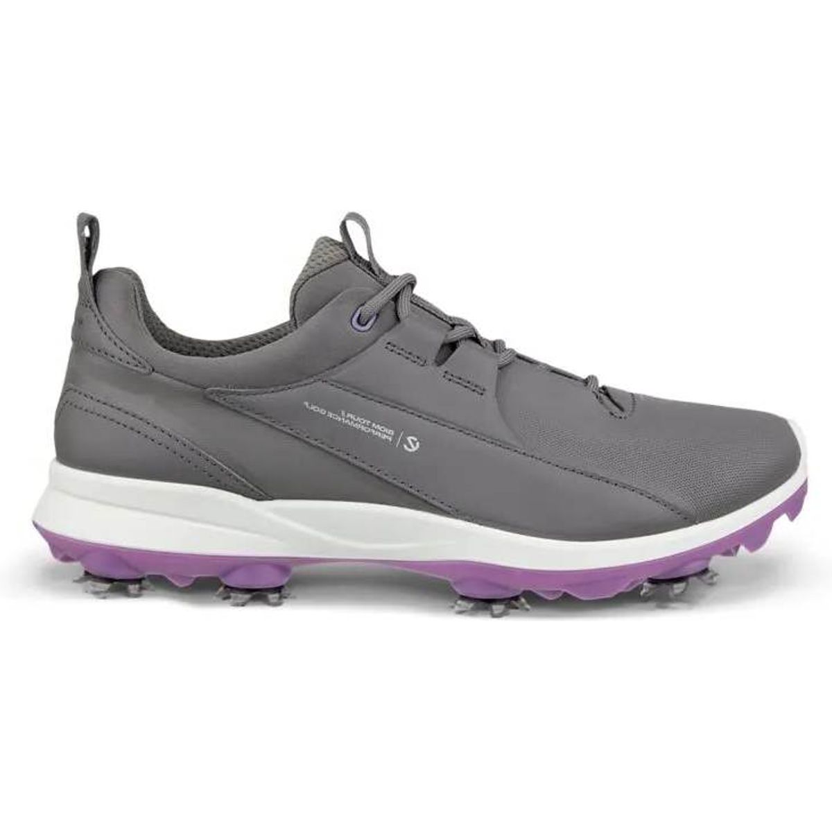 Ecco Biom Tour Vandtætte Dame Golfsko Med Spikes - Steel - Str. 42 Normal