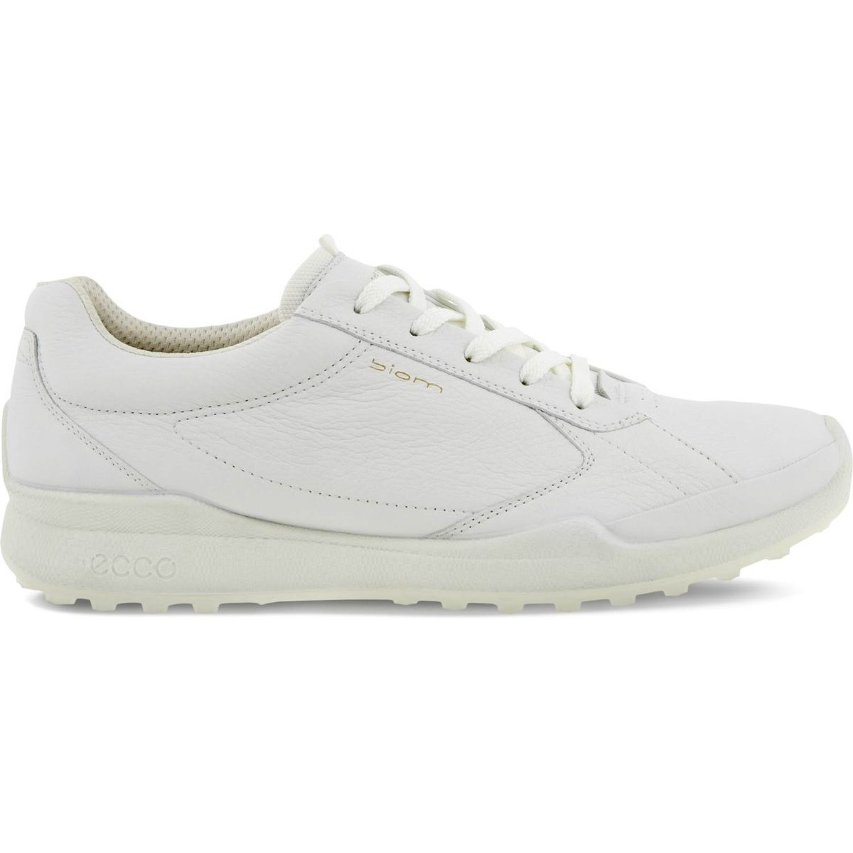 Ecco Biom Hybrid Vandtætte Herre Golfsko Uden Spikes - White - Str. 45 Normal