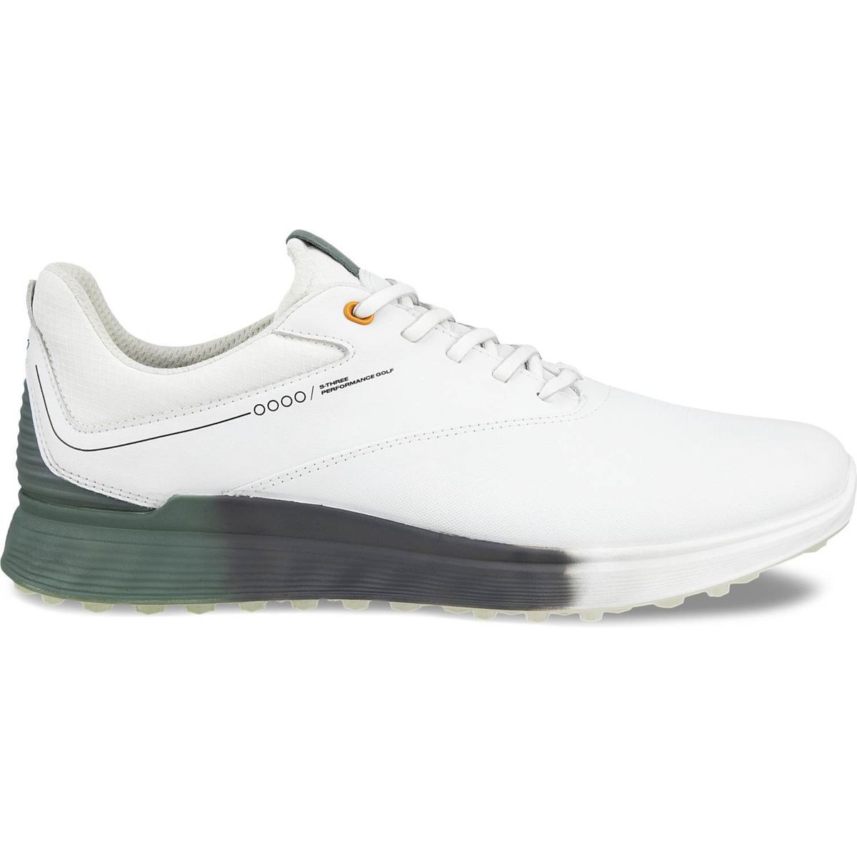 Ecco S-Three (2023) Vandtætte Herre Golfsko Uden Spikes - White - Str. 46 Normal