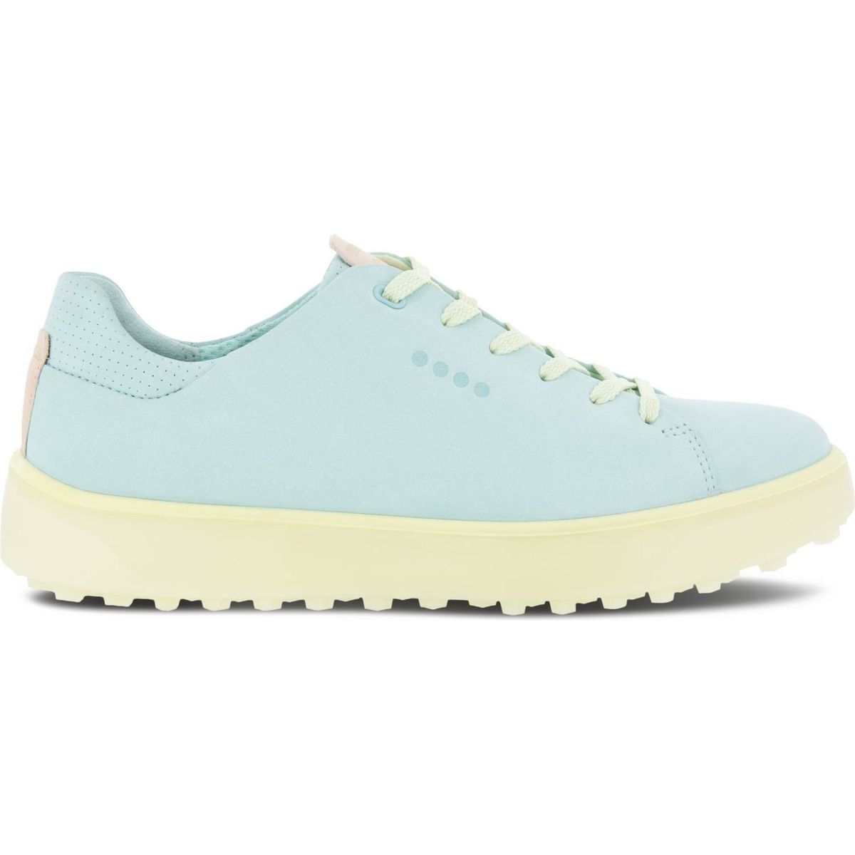 Ecco Tray Vandtætte Dame Golfsko Uden Spikes - Eggshell Blue/Sherbet - Str. 42 Normal