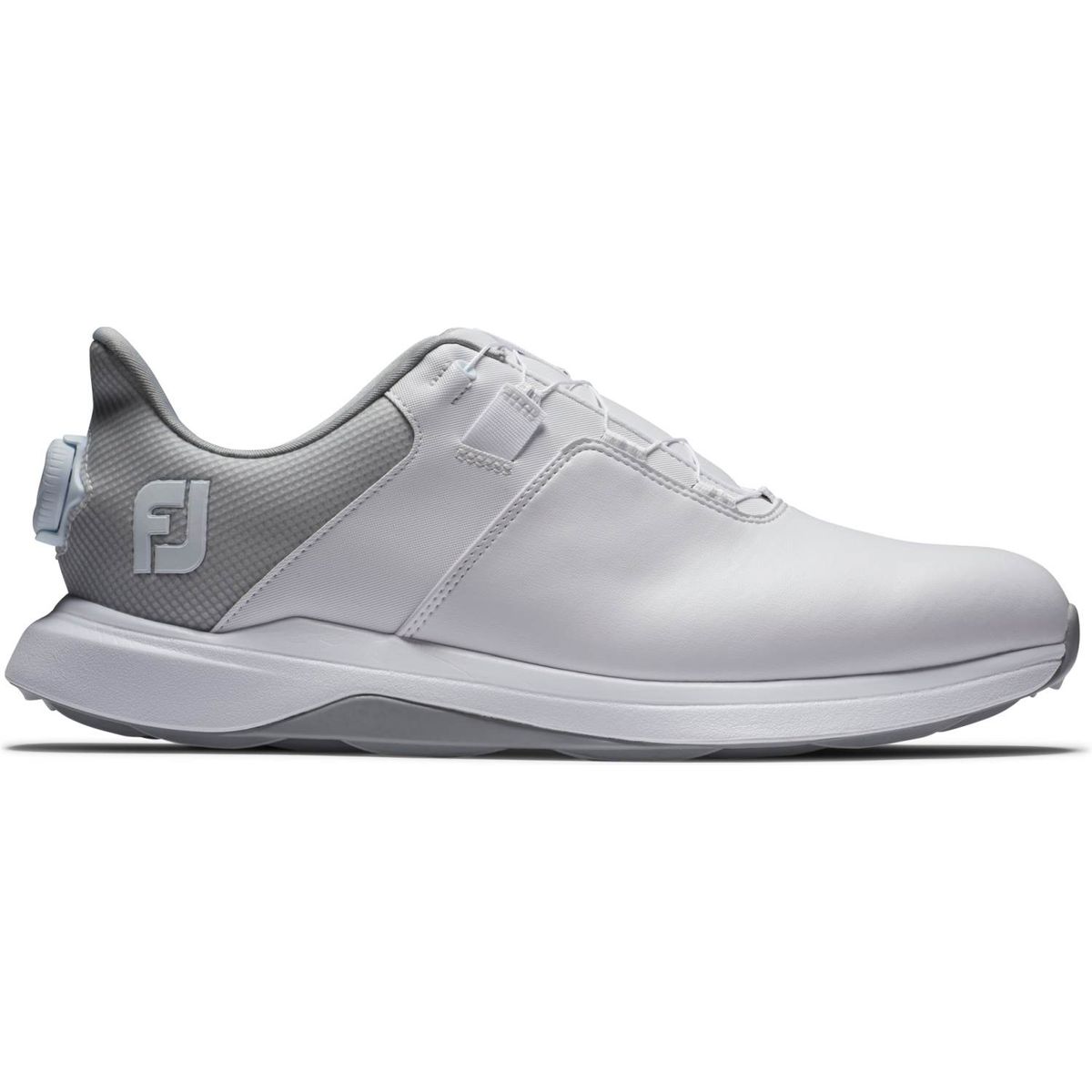 Footjoy ProLite BOA Vandtætte Herre Golfsko Uden Spikes - White/White/Grey - Str. 40 Normal