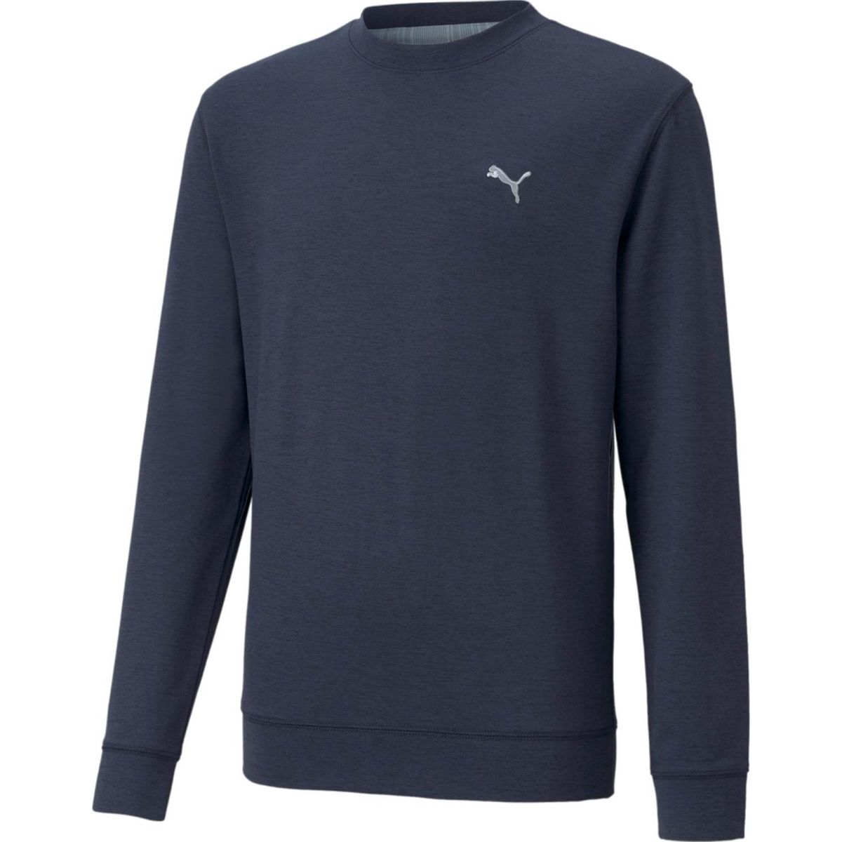 Puma Cloudspun Crewneck Drenge Pullover - Navy Blazer Heather - Str. 128 cm