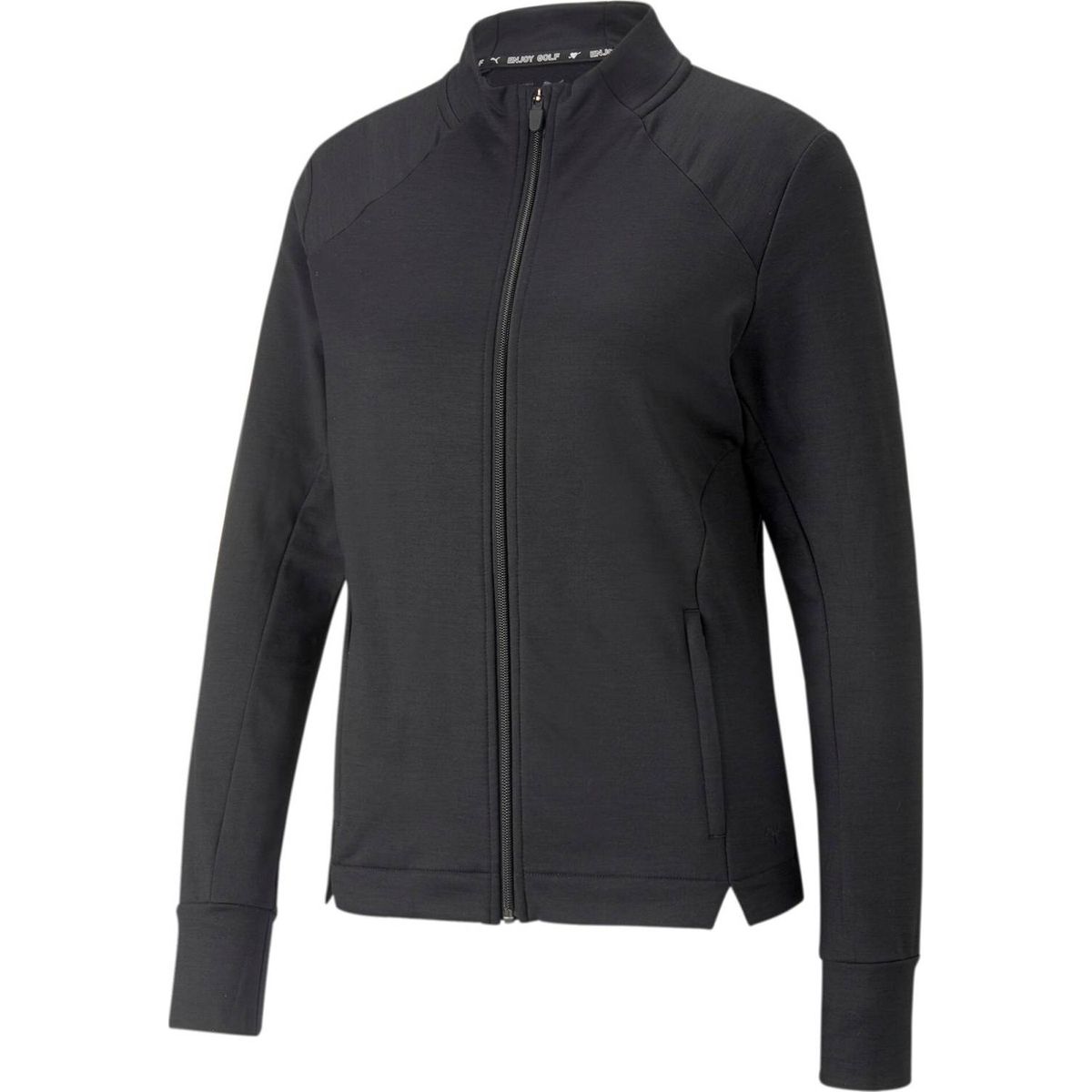 Puma Cloudspun Heather Full Zip Dame Jakke - Puma Black Heather - Str. XXS