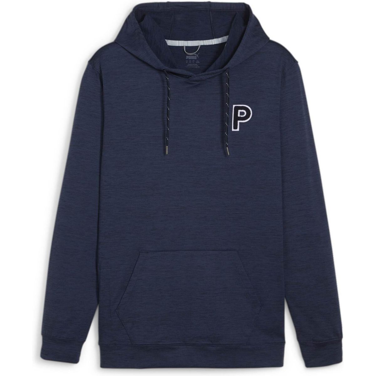 Puma Cloudspun Patch Hoodie (2024) Herre Pullover - Deep Navy Heather - Str. XS