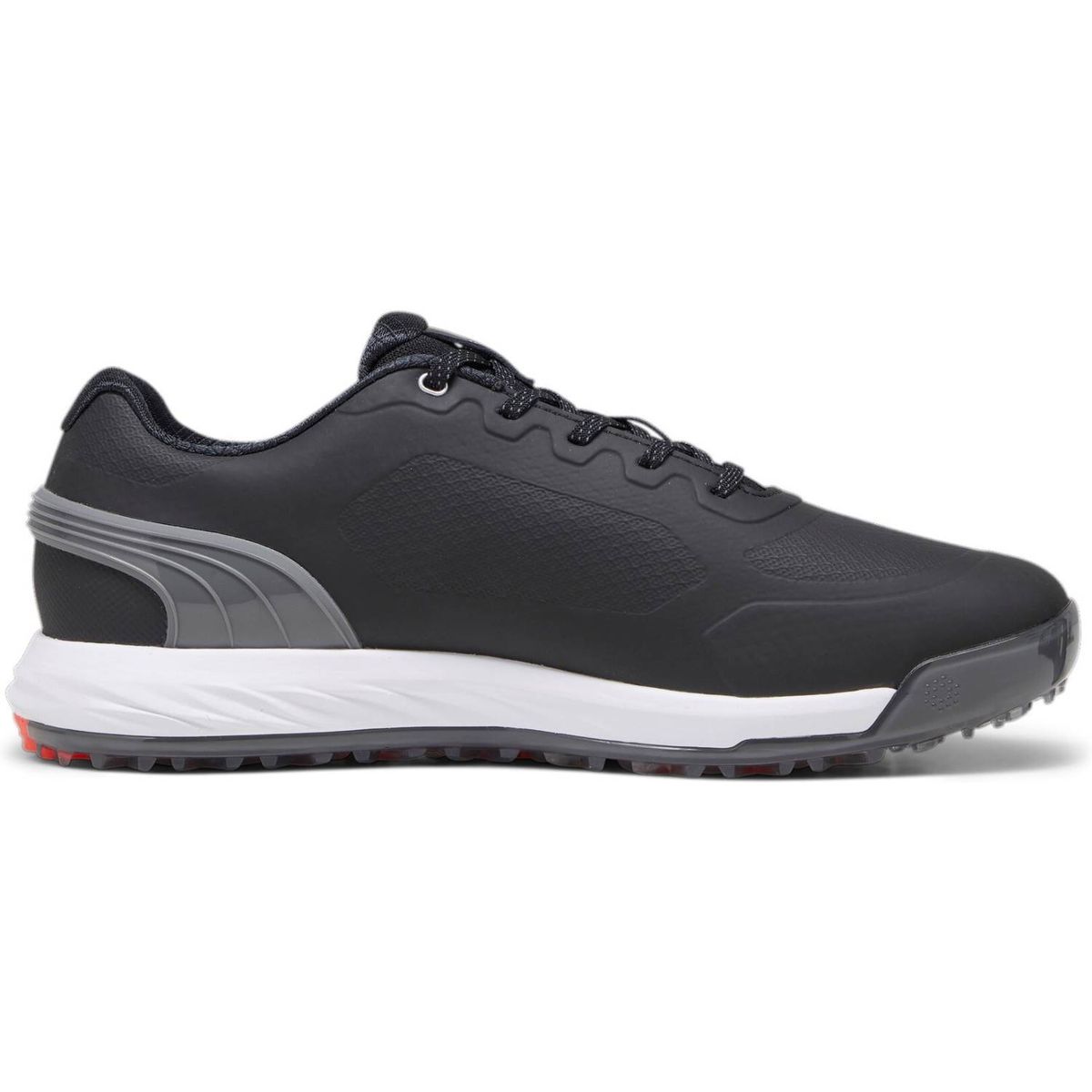 Puma Alphacat Nitro Vandtætte Herre Golfsko Uden Spikes - Puma Black/Quiet Shade/Red Blast - Str. 40 Normal