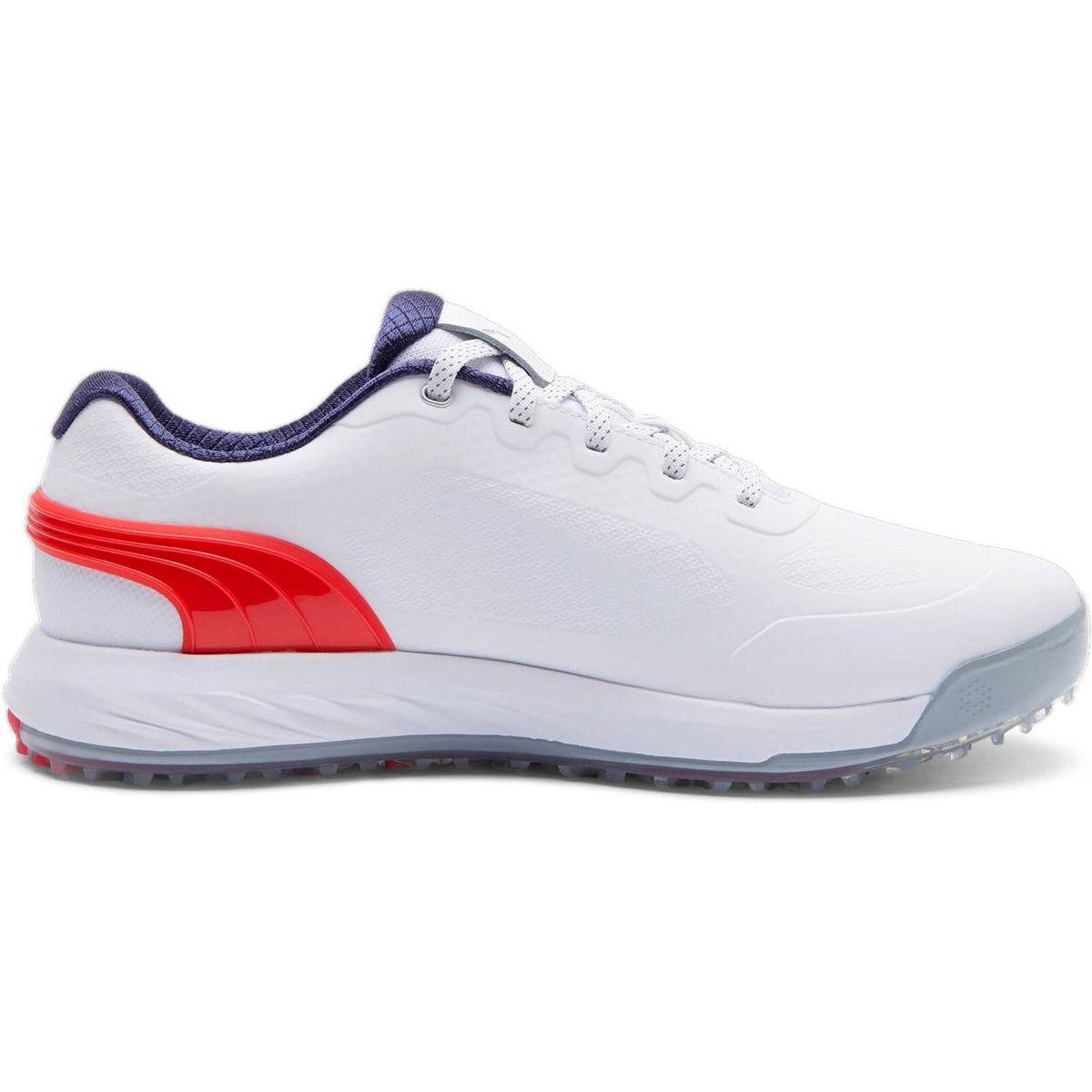 Puma Alphacat Nitro Vandtætte Herre Golfsko Uden Spikes - Puma White/For All Time Red/Puma Navy - Str. 43 Normal