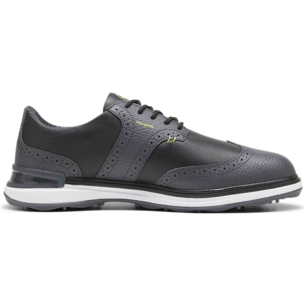 Puma Avant Wingtip Vandtætte Herre Golfsko Uden Spikes - Strong Gray/Puma Black - Str. 43 Normal