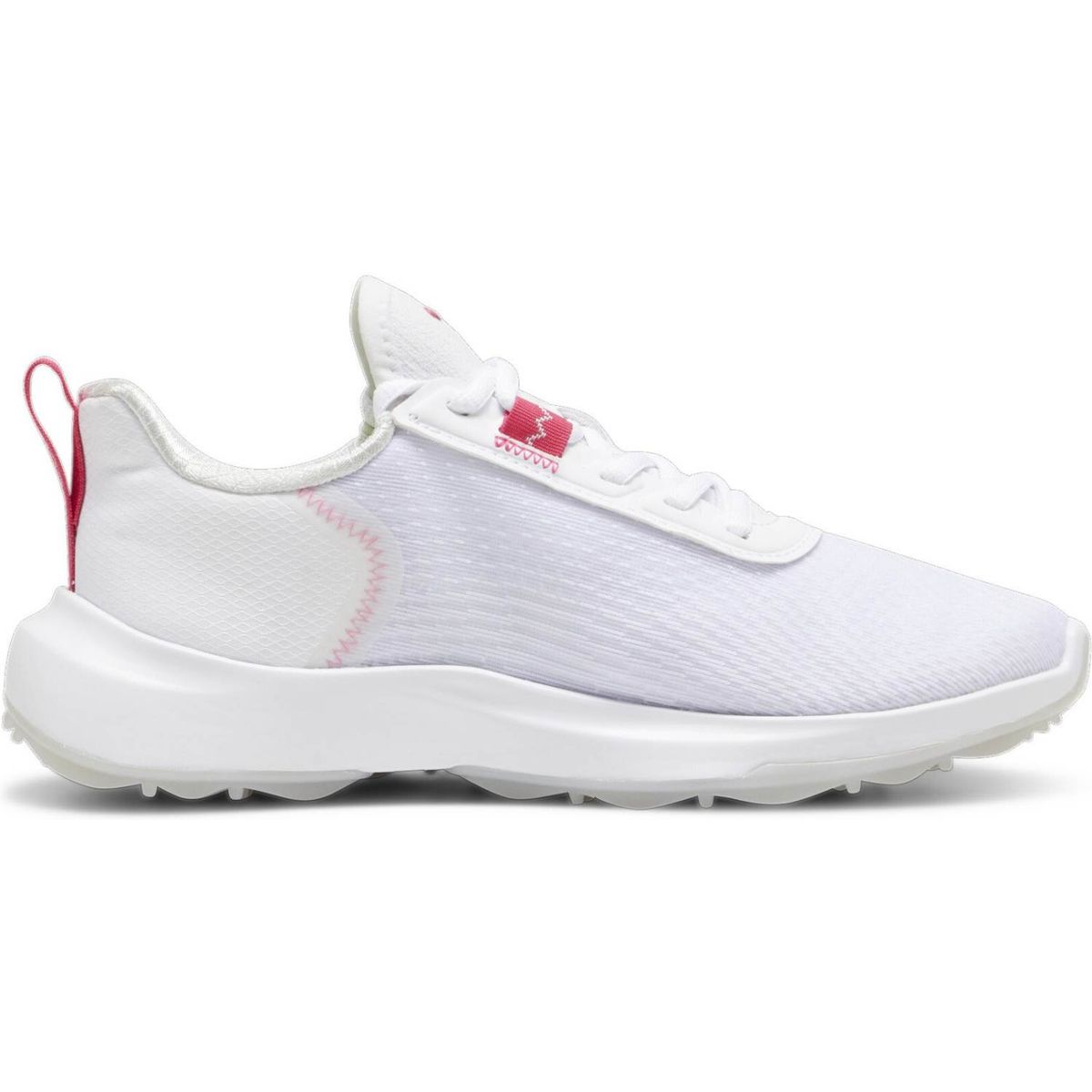 Puma Fusion Crush Sport Vandtætte Dame Golfsko Uden Spikes - Puma White/Garnet Rose - Str. 38 Normal