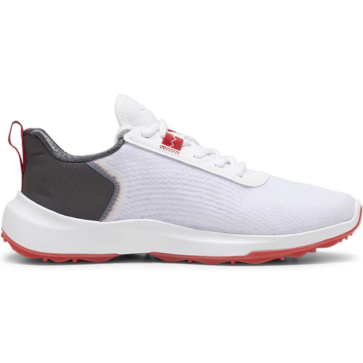 Puma Fusion Crush Sport Vandtætte Herre Golfsko Uden Spikes - Puma White/Dark Coal - Str. 42 Normal