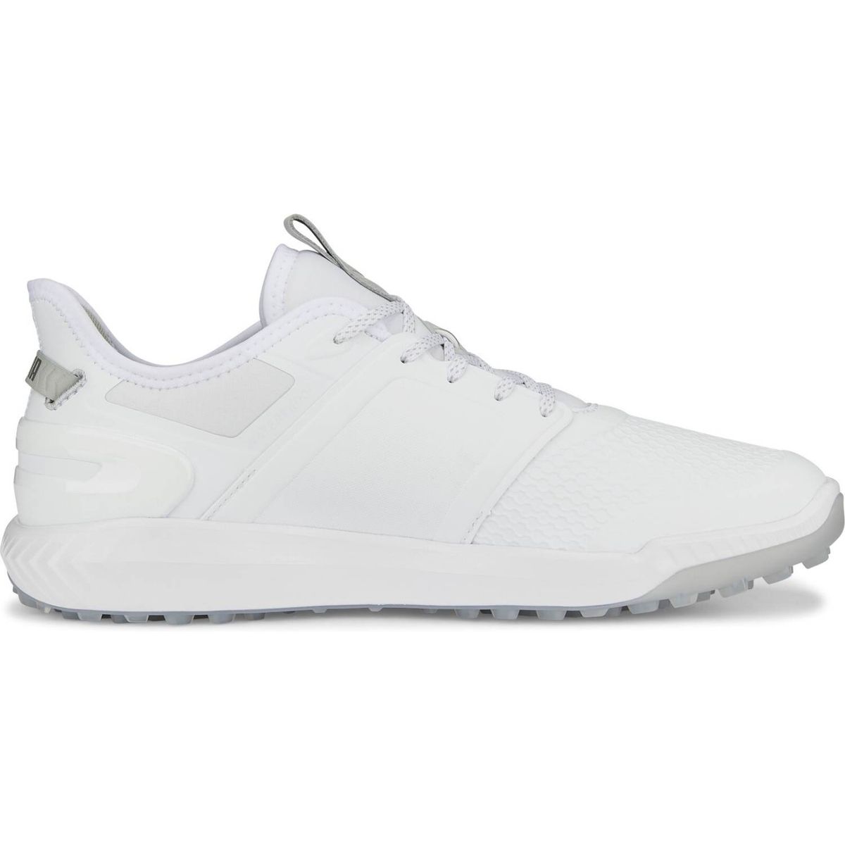 Puma Ignite Elevate Vandtætte Herre Golfsko Uden Spikes - Puma White/Puma Silver - Str. 42 1/2 Normal